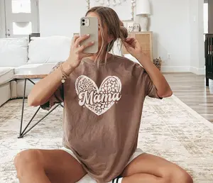 Comfort Colors Retro Mama Shirt, Mothers Day Gift From Daughter for Mom, Pregnancy Announcement Reveal, Mama Tee, Baby Shower Gift for Mom