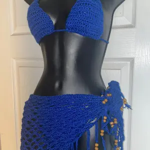 Stylish Bohemian Bikini Set with Cross Strap Detail