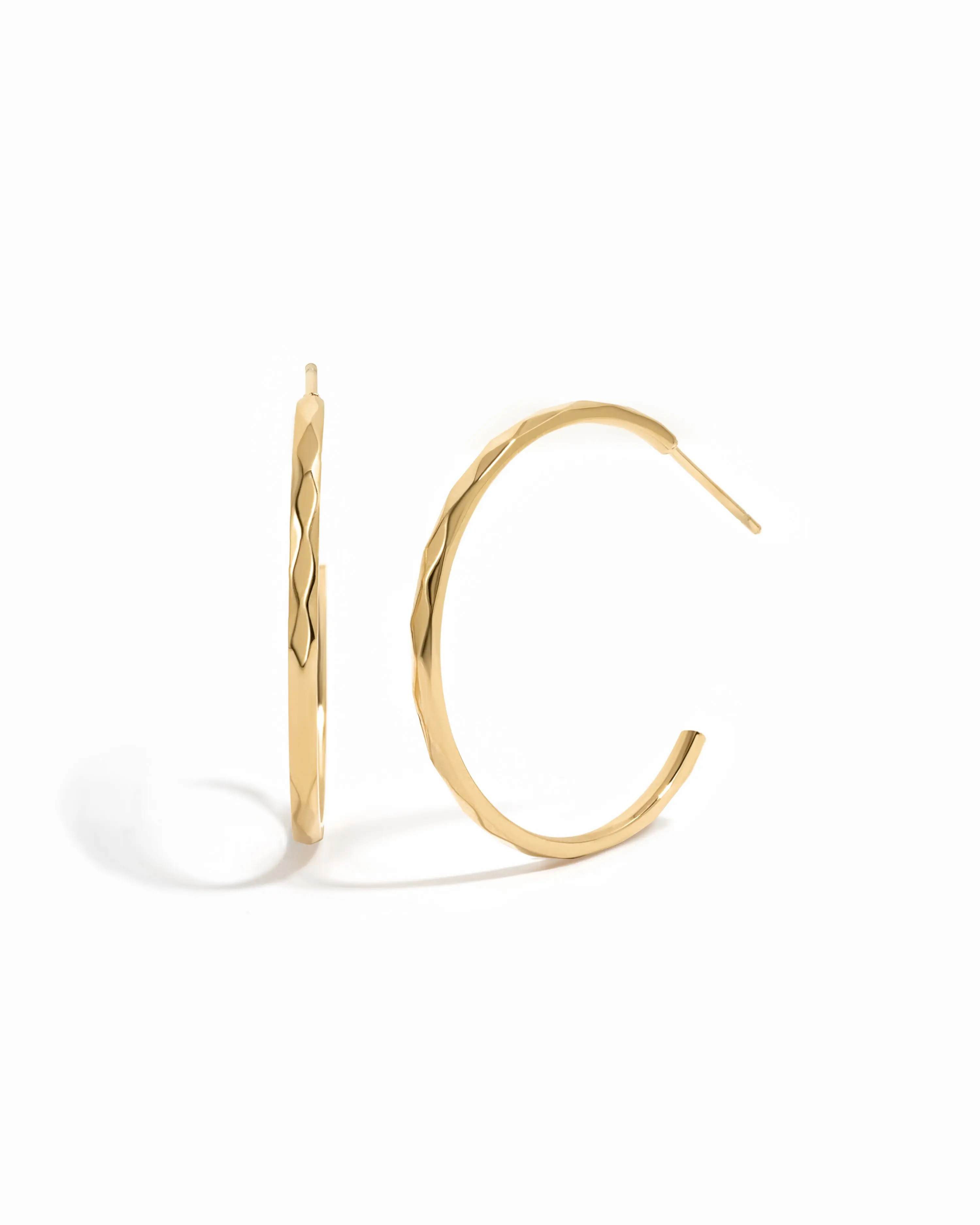 Sami Jewels Myra Geometric Hoops, Premium Stainless Steel, 18K Gold PVD Coating, Waterproof Jewelry, Tarnish Resistant, Fashionable Earring, Hoop Earrings