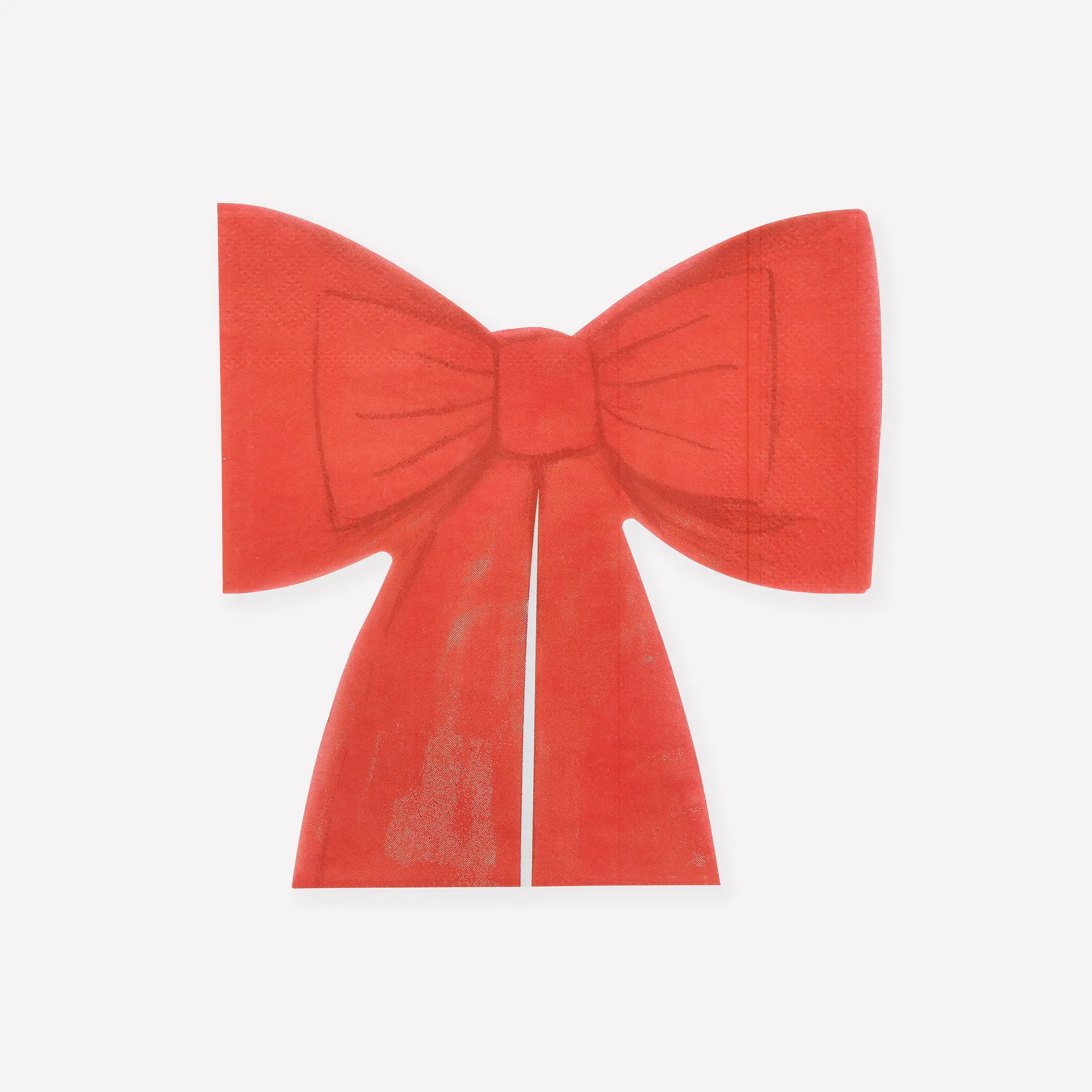 Red Bow Napkins (x 16)