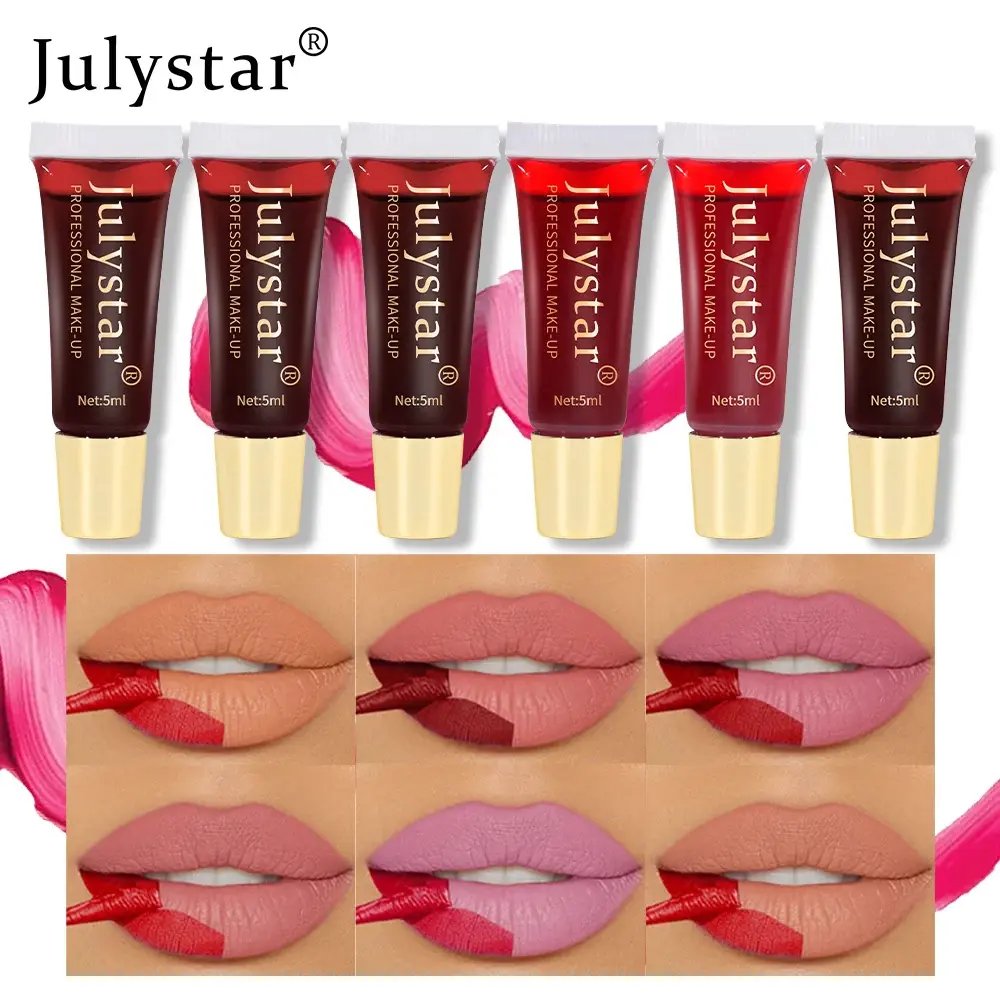 Matte Peel-Off Lip Stain, Long-Lasting Lip Tattoo Tint, Transfer-Proof & Waterproof Lip Gloss for Women