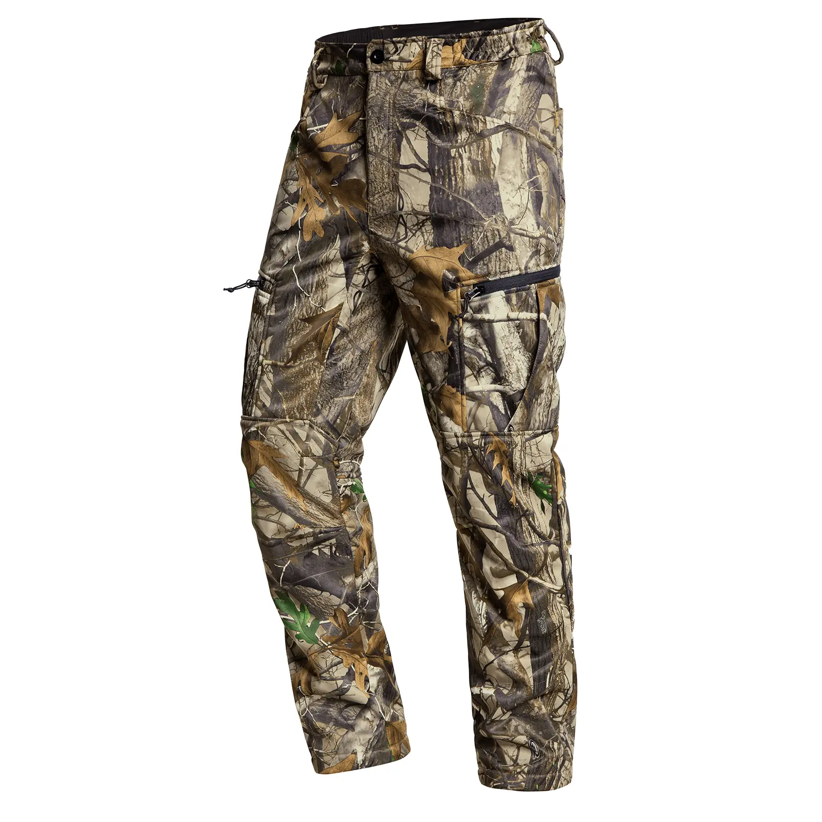 Quiet Hunting Pants Fleece-Lined Camouflage Clothes Clothing Gear for Men