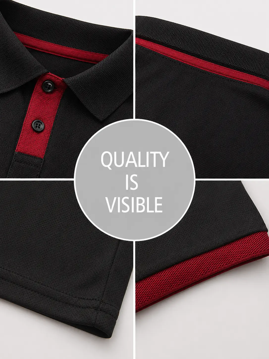 Men’s casual long-sleeve quick-dry polo shirt suitable for golf and tennis; comfortable cycling apparel with a stylish color-block design at the collar and cuffs—a great gift for him. Plain Men’s casual long-sleeve quick-dry polo shirt suitable for golf and tennis; comfortable cycling apparel with a stylish color-block design at the collar and cuffs—a great gift for him. Plain