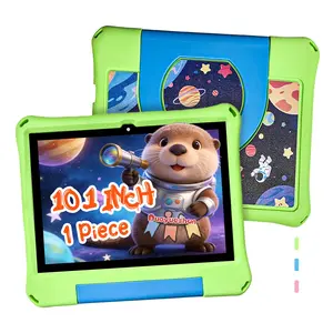 10.1-inch Children's Learning Tablet | Educational and Entertaining Smart Tablet | 5GWiFi High-Definition IPS Eye-Caring Screen, Dual Cameras, Bluetooth, Shockproof and Drop-Resistant Protective Case, Parental Control, Watch Animated Movies