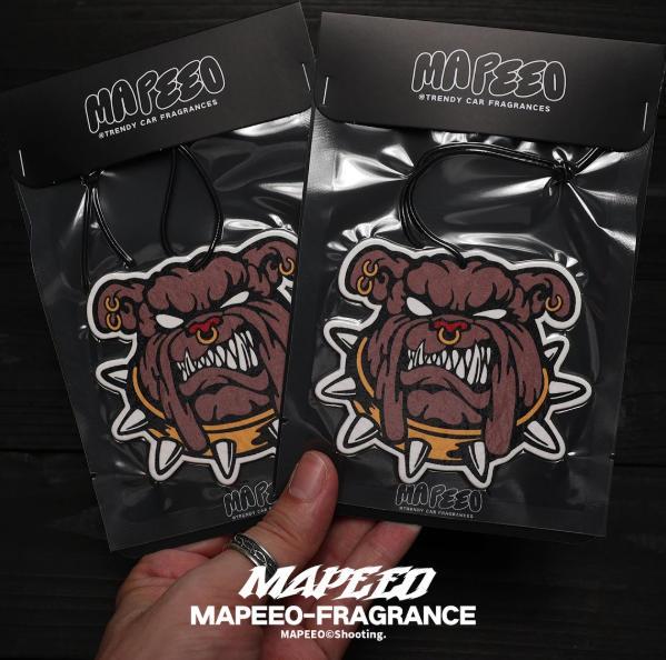 1PCS Bulldog Car Air Freshener Long Lasting Fragrance - French Vanilla & Royal Ebony - Cool Dog Car Decor Accessory for Men & Women