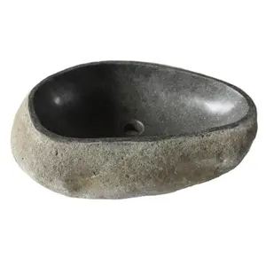 Eden Bath EB-S019GN-P Natural Galet Nobu Boulder Sink- Thin Lip