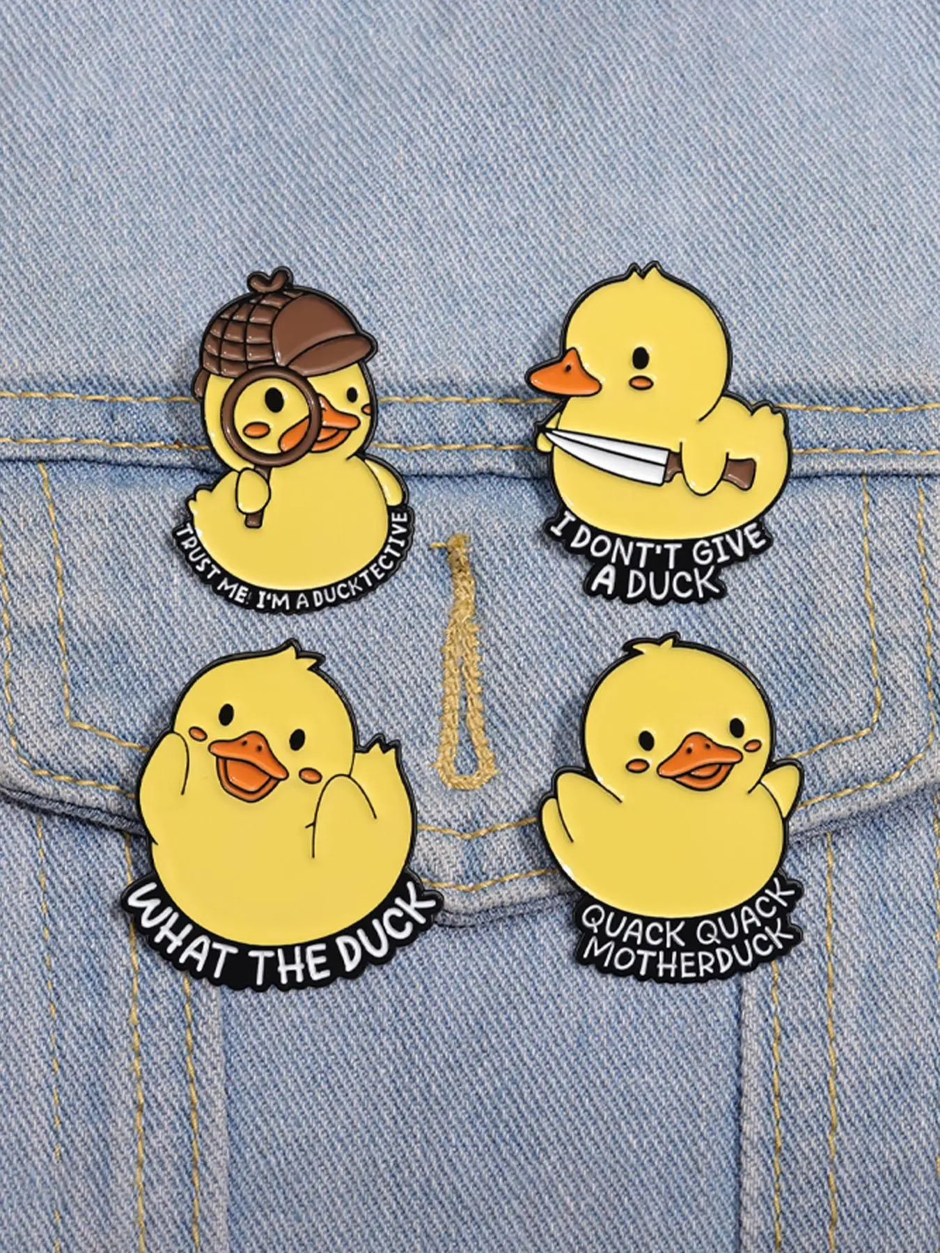 Cute Cartoon Duck Design Brooch Pin, Fashion Alloy Badge for Clothes Hat Backpack, Creative Animal Enamel Brooch for Women & Men, Fashion Accessories