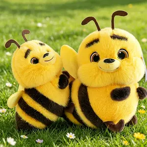 Cute Bee Plush Toy – Cartoon Bee Stuffed Animal, A Lovely Gift for Friends