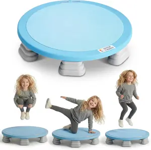Special Supplies Kids Trampoline Rebounder Bouncing Board  Sensory Balance and Bounce Toy for Indoor and Outdoor Kids Toys - Outdoor Play Equipment
