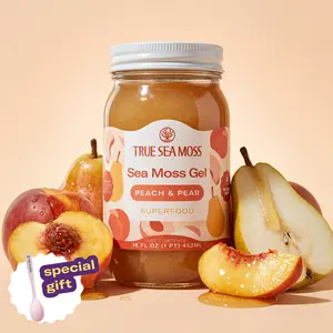 True Sea Moss Gel Peach & Pea Flavor – Rich in Essential Minerals & Vitamins – Supports Vitality