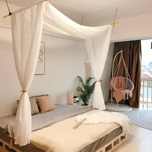 Girls' Bed Canopy, Bed Curtain With Bed Frame For Queen And Full Bed 59.0*225.01 inch White Sheer Canopy Bed Scarf, Transparent Bed Curtains, Single Bed Girls Canopy Bed Decoration For Baby Crib, Kids' Bed And Adult Bed Fabric