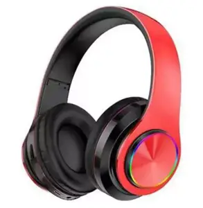 B39 Wireless Bluetooth Gaming Headphone Foldable Stereo Headset Mic with LED