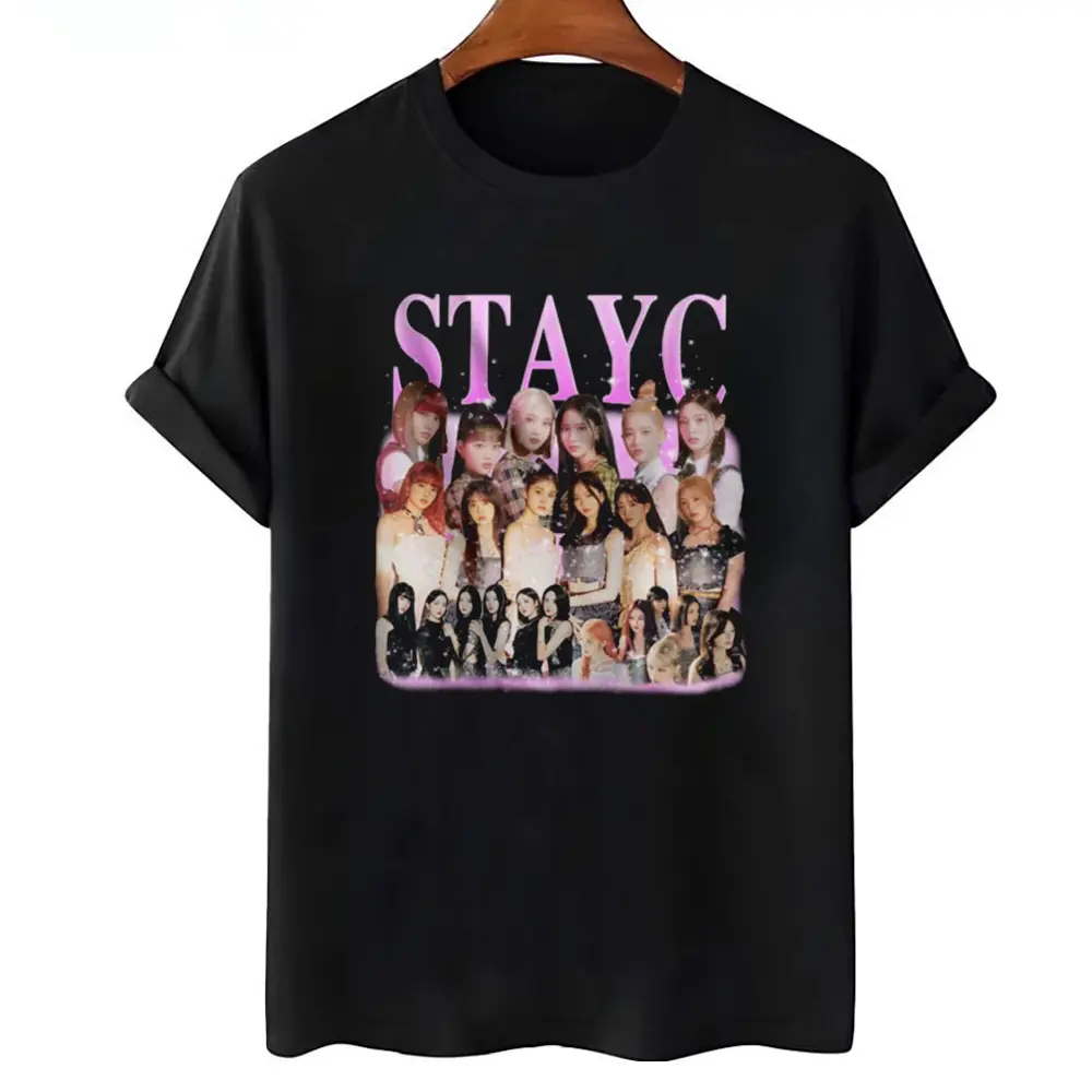 Kpop STAYC T Shirt 90s RETRO Vintage T-Shirt