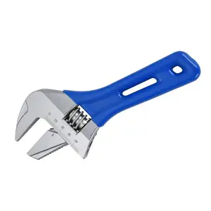 8 Inch Short Handle Adjustable Wrench, Multipurpose Adjustable Spanner, Professional Hand Tool for Pipe Automatic Repair Home Maintenance