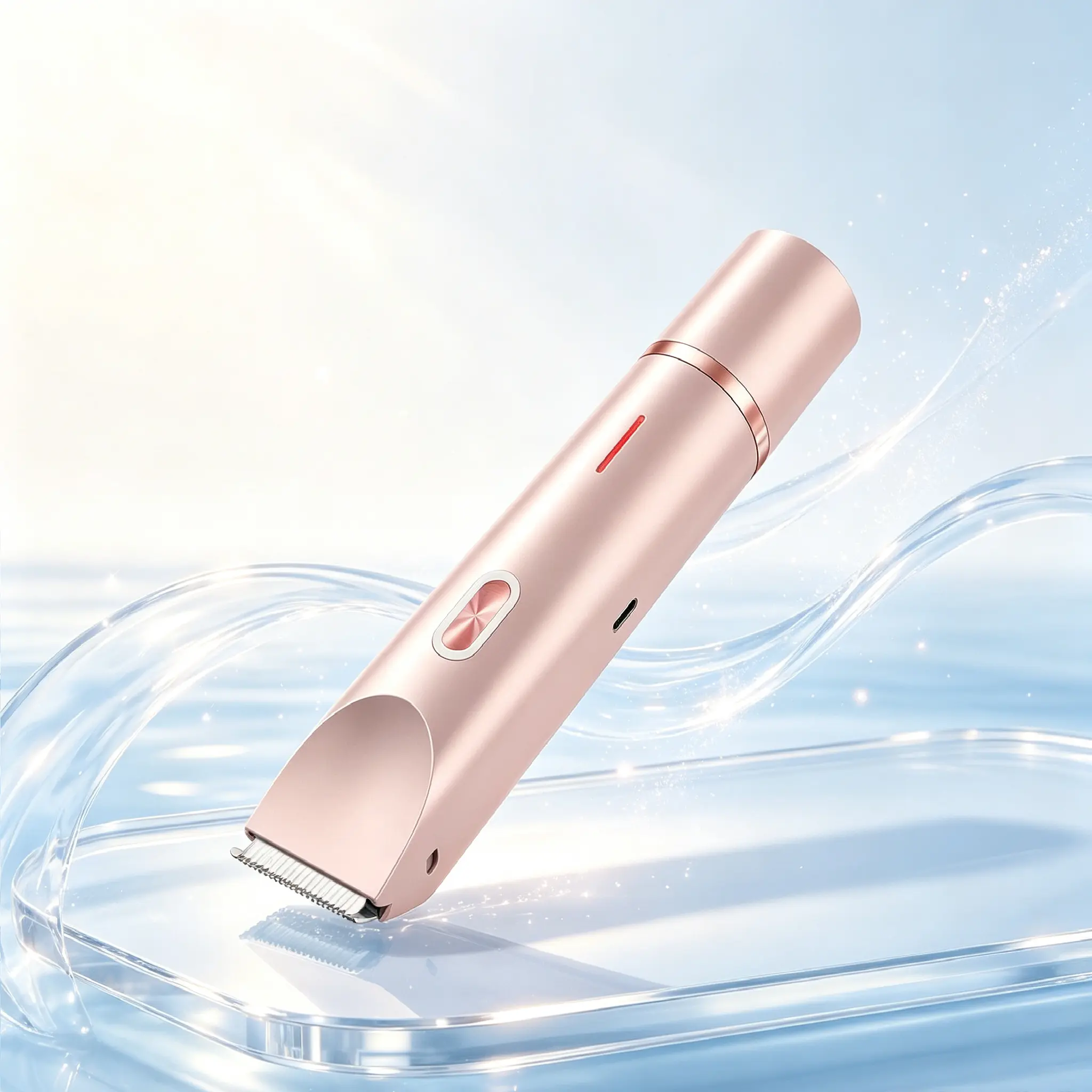 Women's Cordless 2-in-1 Electric Bikini Trimmer, IPX7 Waterproof Wet Dry Grooming Tool, Rechargeable Hair Remover for Face Underarms Bikini Line, Gentle Painless Shaver, Ideal Personal Care Gift for Teacher Appreciation.perfect gift idea