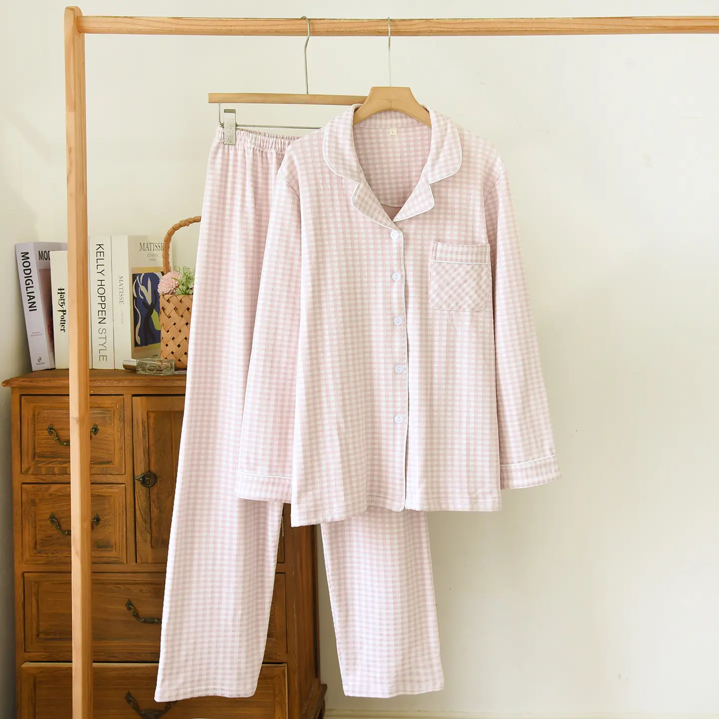 De Rong Women's Set   Chocolate Grain Pi