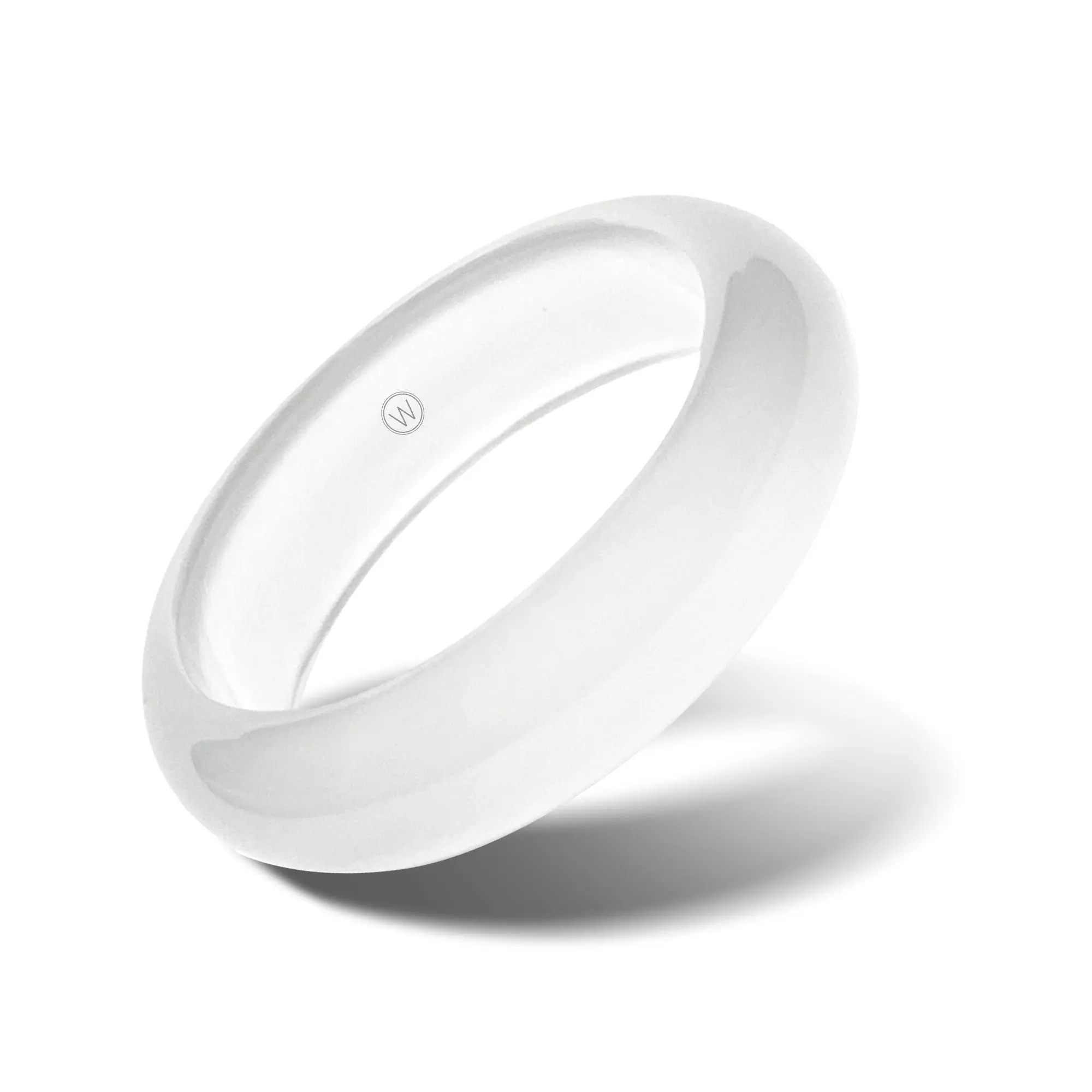 White Agate Ring - Crown - Chakra Collection