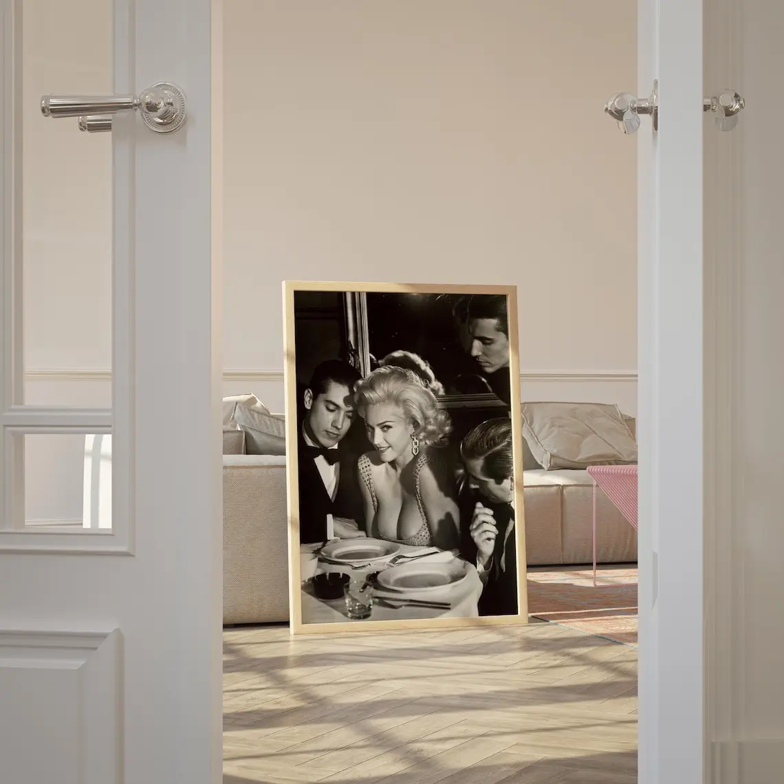 Madonna Photograph 1991, Vintage Girl Print, Aesthetic Retro Wall Art, Model Poster, Trendy Bathroom Prints Decor Glossy