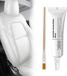 White Leather Recoloring Balm for Tesla Model Y//S/X Accessories, Leather Repair Kit Color Restorer Conditioner for Repair, Restore Faded & Scratched, Scratch Remover for Tesla