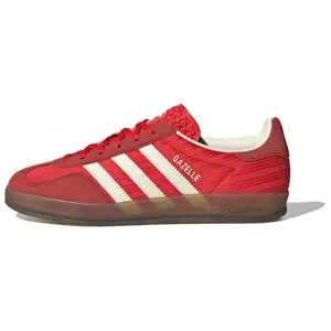Adidas Originals Gazelle Indoor Low-Top Sneakers for Women in Red - Comfortable, Versatile, and Durable Trending Shoes, House White Official Shoes to Get / Maison Mihara