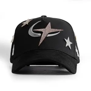 1:1 CT GALAXY BARBAS HATS with Sparkling Stars and Crescent Moon Design for Stylish Outfits