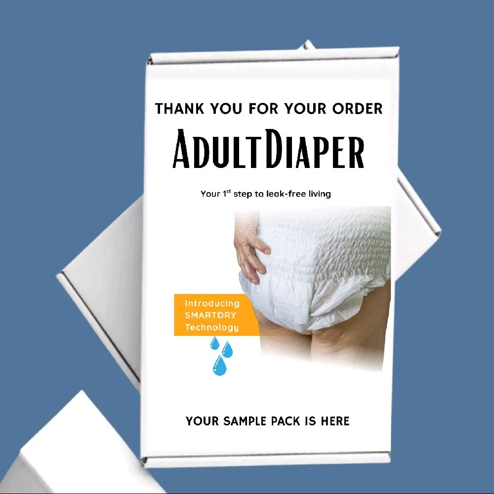 Prank Package- AdultDiap Sample Funny Embarrassing Gag Gift Package 100% Anonymous