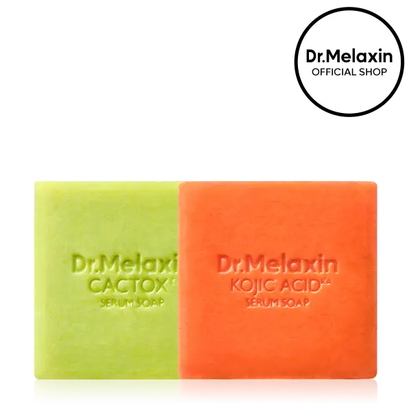 [Dr.Melaxin Official] Kojic Acid & Cactox Serum Soap Cleansing Duo with Tone Care & Hydration Boost