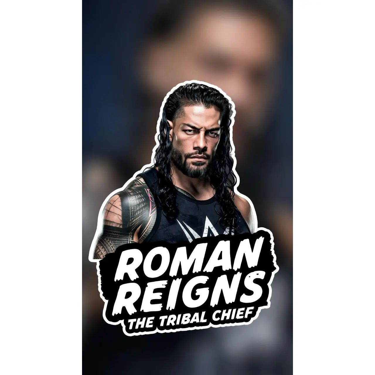 Roman Reigns Sticker, Vintage WWE Tee, Roman Reigns Wrestling OTC Tribal Chief Retro Wrestler Fan Gift