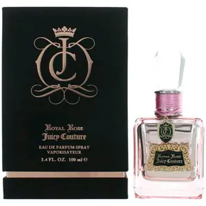 Juicy Couture Royal Rose EDP Fragrance for Women, Sweet Floral Scent with Vanilla & Rose Heart, 3.3/3.4 oz, New in Box