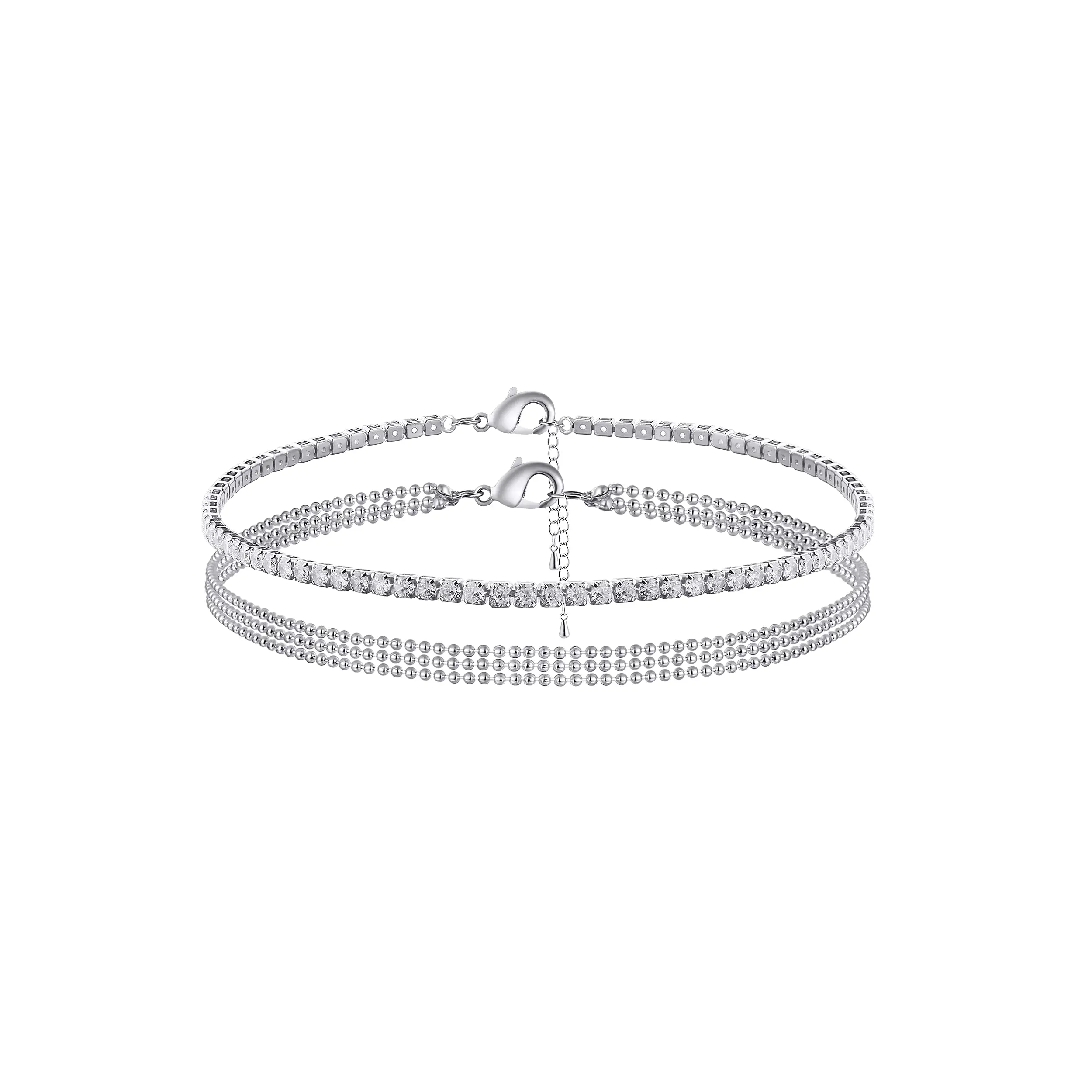 4layered CZ Rhinestone-SL