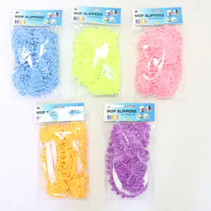 Washable Mop Slippers for Floor Cleaning Microfiber Dusting Shoes Reusable Hands Free Cleaning Slippers for Home Hardwood Tile Laminate Comfortable Indoor Footwear