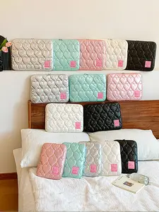 Pure Color Heart Embroidery Laptop Bag, Tablet Protection Case, iPad Storage Pouch, Fits 13-15.6 Inch Laptops, Anti-Drop & Wear Resistant