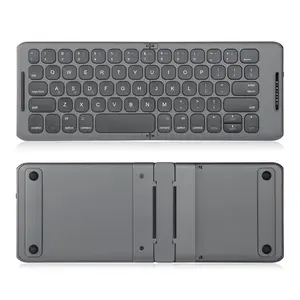 80% off Mini Bluetooth Folding Keyboard Three-Channel Three-System Universal Keyboard Portable Silent Keyboard