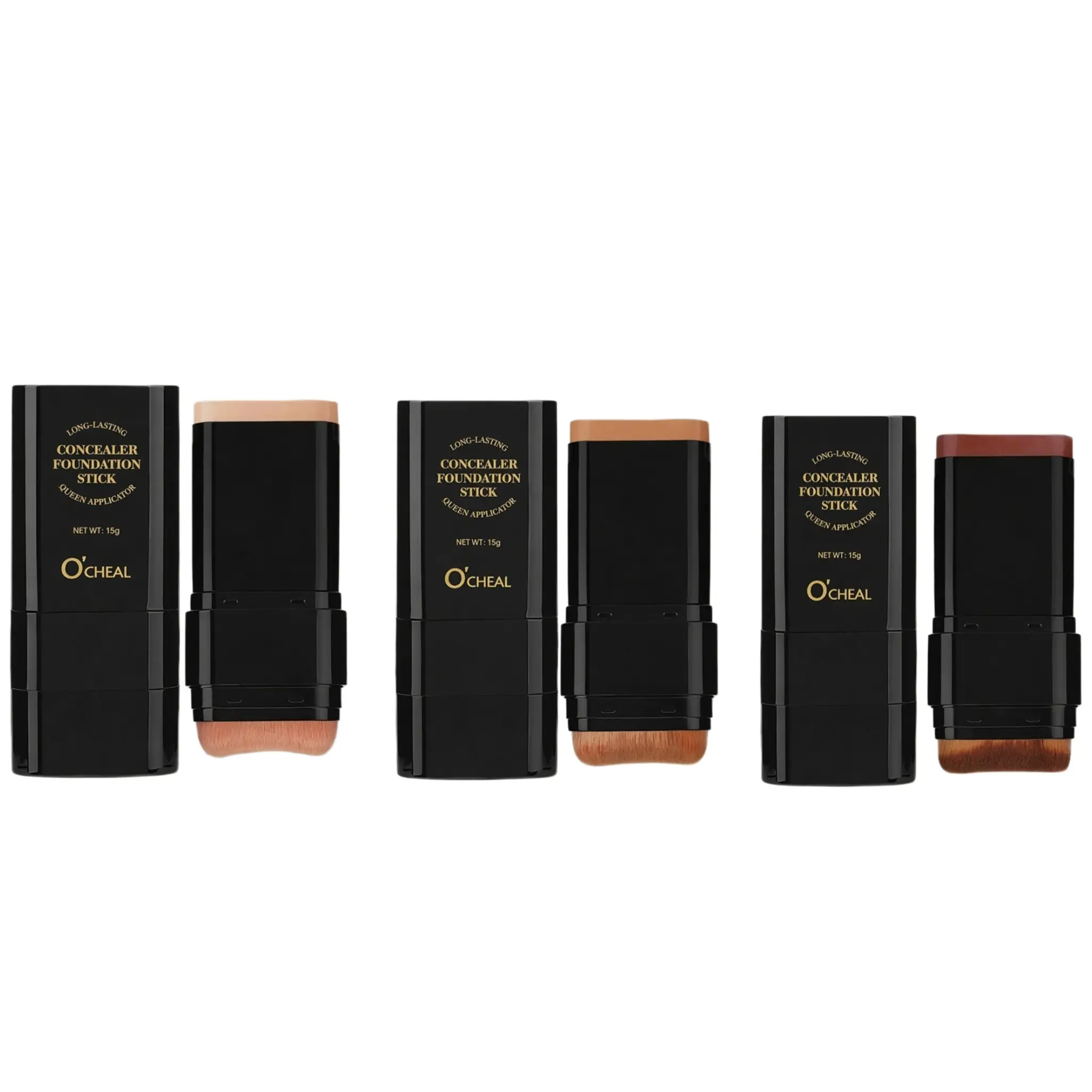 oche  al Viral TikTok Holiday 2 in 1 Dual Ended Foundation Stick Waterproof Concealer Highlighter Full Coverage for Acne Nose Contour Long Lasting Gift
