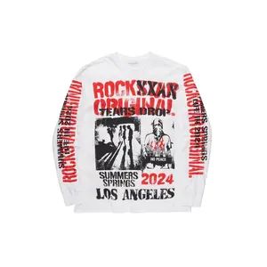 Lamani White Graphic Long Sleeve Tee