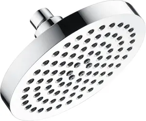 High Pressure 6 Inch Rainfall Shower Head with 2 Spray Settings, Adjustable Angle