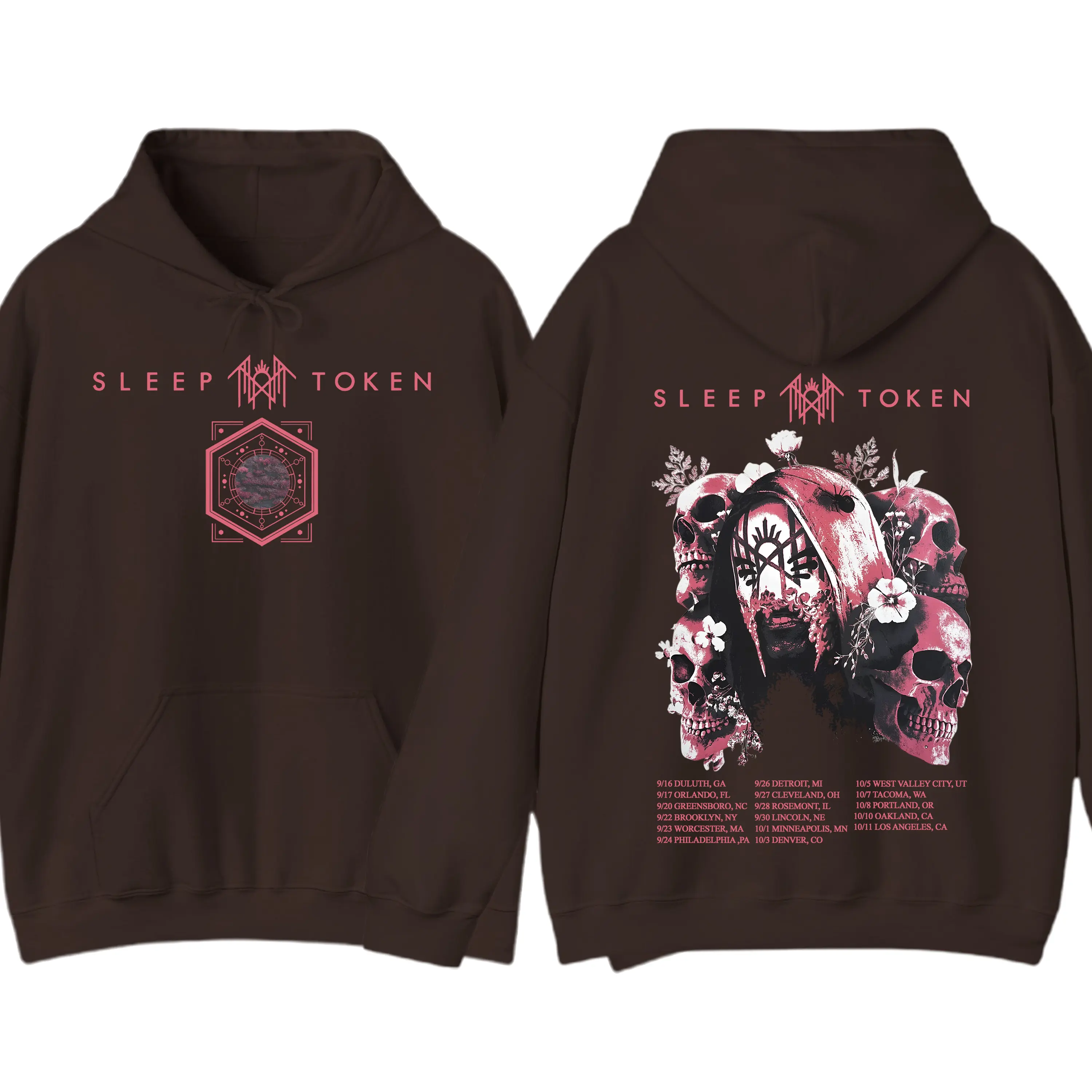 Ghost Bc Hoodies For Men Sleep Token Hypnosis Band Logo Pullover