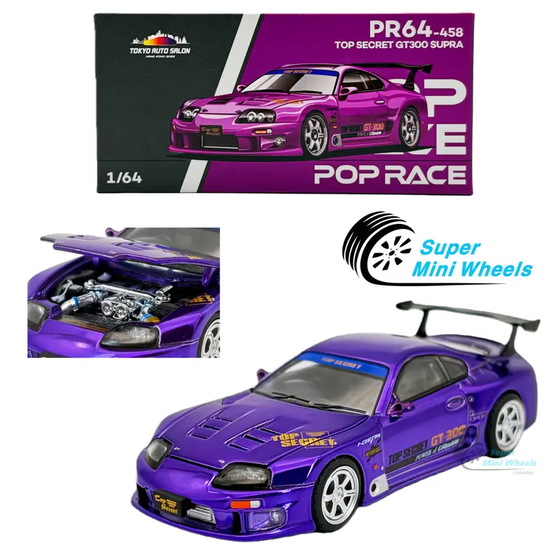 MINI GT TOP SECRET 東京オートサロン ミニカー 3台セット MINI GT Top Secret Supra Silvia S15 Skyline GT-R Set of 3 Tokyo