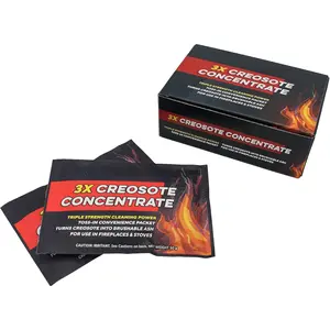 Creosote Concentrate, Triple Power Creosote Remover, Fireplace Chimney Cleaner, Pack of 5 Packets