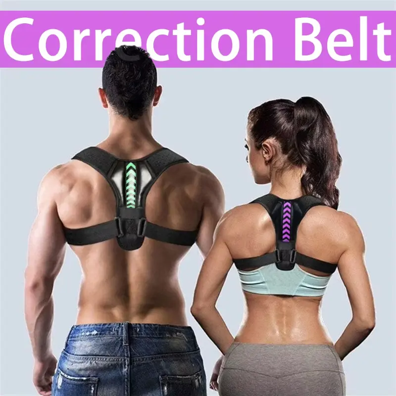Adjustable Posture Corrector Belt, Clavicle & Spine Support Brace for Upper Back & Neck, Ideal for Home & Office Use (Sports & Outdoor, Camping & Hiking Accessory)