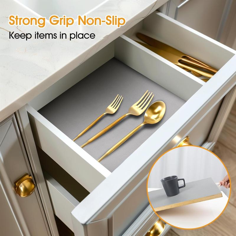 Shelf and Drawer Liner Cabinets Non-Adhesive, Strong Non-Thickened Cabinet Liners Shelves, Waterproof Mats Dresser Cupboard, Pure Gray, 12 in x 20 Feet sponge home  scents home  scent diffuser  blend home bundle luxury  spray palmolive  power