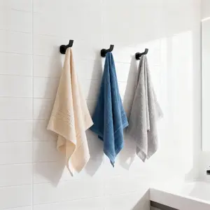 1-Pack - Luxurious, soft, and absorbent cotton blend towel, 29x13 inches - Ideal for bathroom use, ultra-soft, ultra-absorbent, and quick-drying, available in dark brown and blue, perfect for home use and as a festive gift