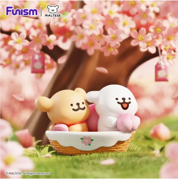 【Funism】Maltese Lucky Paws Series Blind Box Cute Good Luck Mascot Mystery Box Maltese Figure Emotional Support Toy Desk Decor Gift