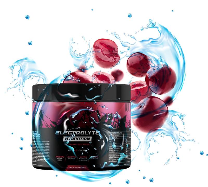 Wildly Charged Premium Electrolyte Hydration Powder | Endurance 4 Refreshing Flavors | Fitness Electrolyte Drink Mix | 80-90 Servings | Natural Ingredients