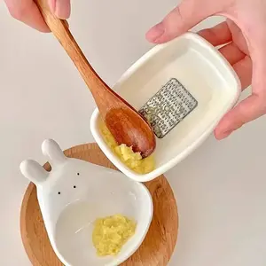 Garlic Crusher, Ginger Grater Masher, Manual Garlic Press Tool for Kitchen, Cooking, Sauce & Meal Prep