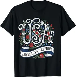 250th Anniversary USA Shirt Women Patriotic 4th of July T-Shirt Top