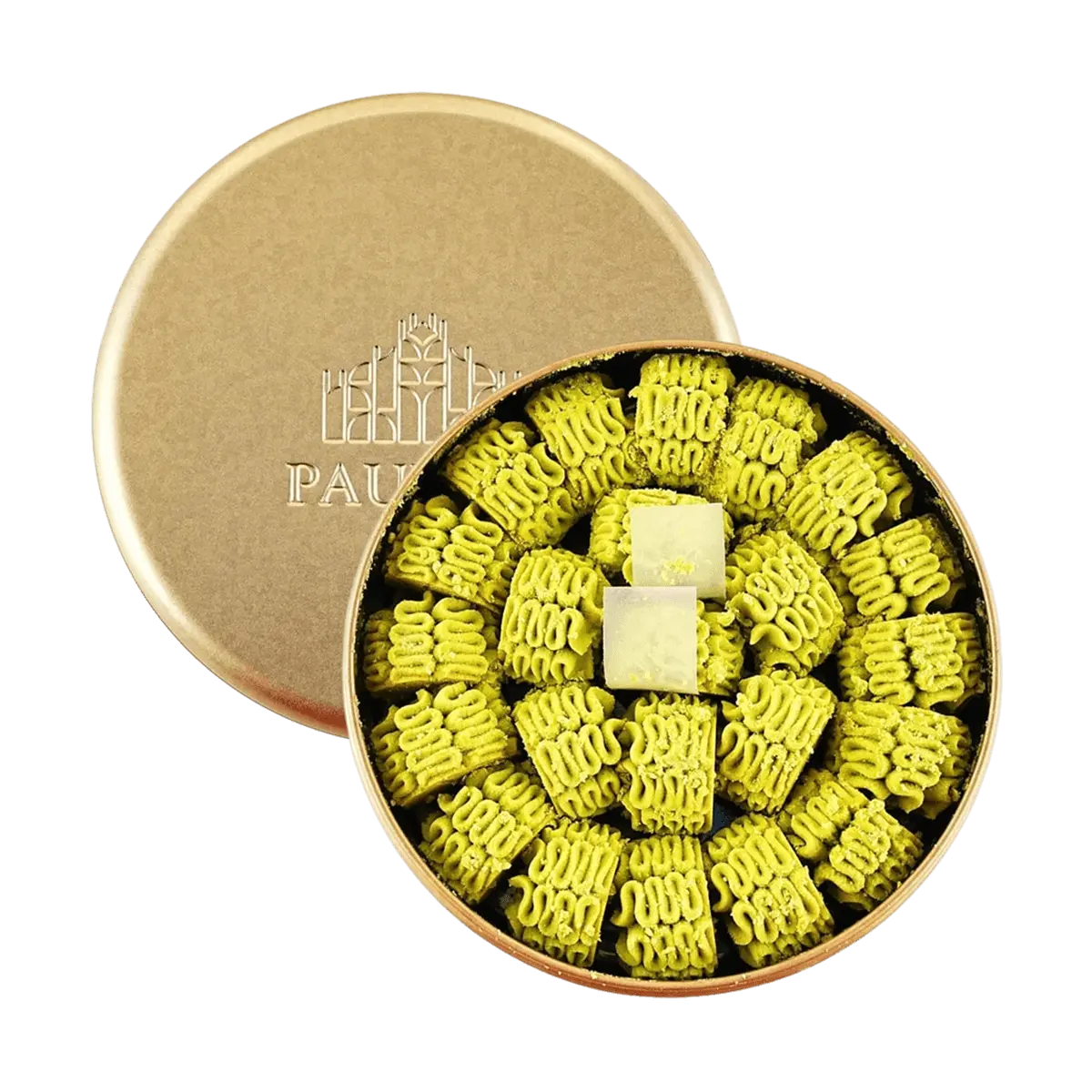 Paul Kei Macau Butter Cookies Matcha Flavor 198g - Popular Hong Kong Snack, Handcrafted Shortbread, Gift Box