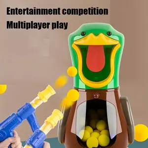 Interactive Duck Toy Set with Airsoft Bullets, Parent-Child Shooting Game, Durable Plastic & Rubber, Fun Gift for Teens, Outdoor Play Time