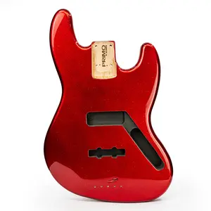 PRiMO Replacement Jazz Bass Body - Red Sparkle