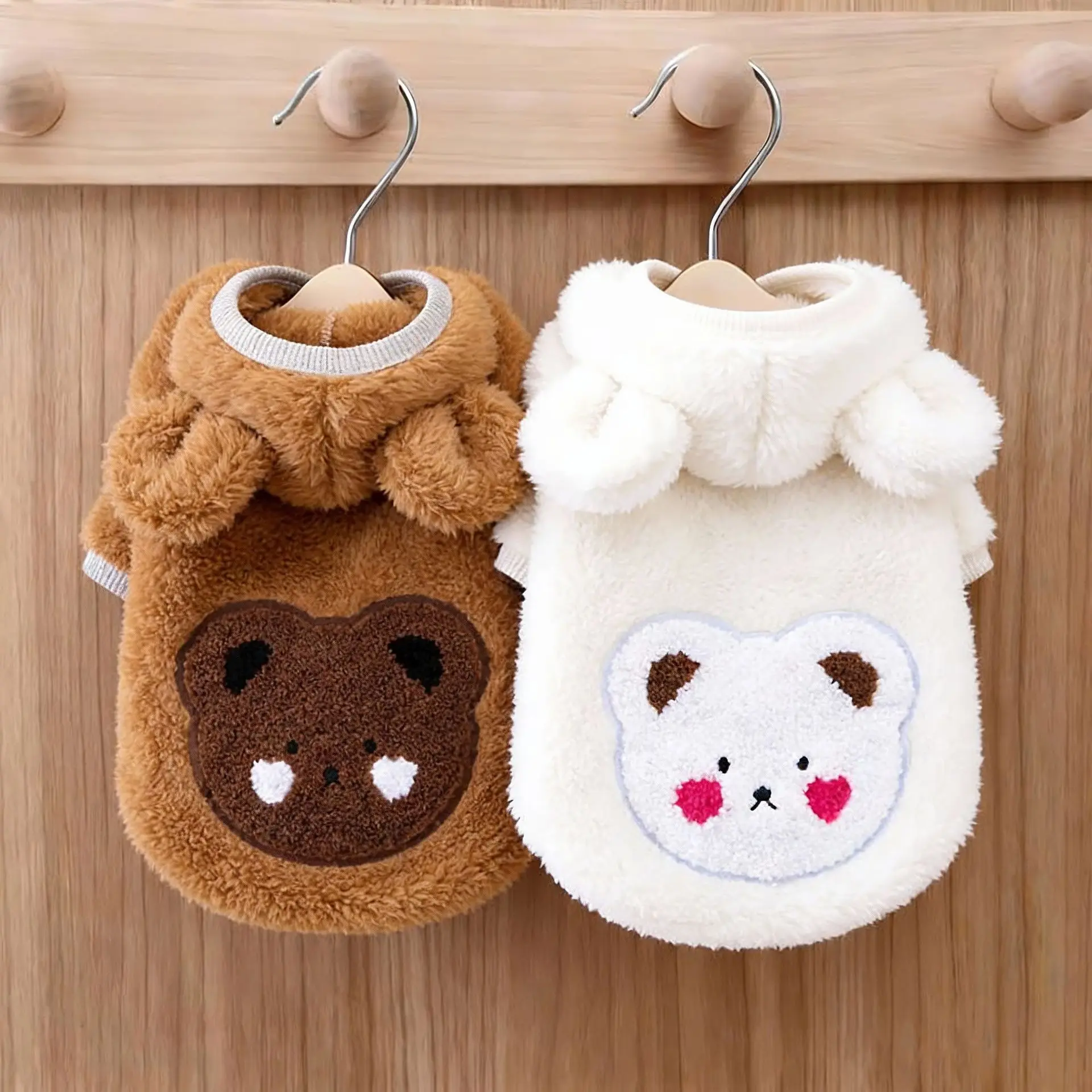 Dog Winter Coat Warm Fleece Jacket Pet Clothes for Small Medium Dogs Cold Weather
